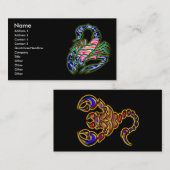 RETRO ART-SKORPIONS-VISITENKARTEN VISITENKARTE (Vorne/Hinten)