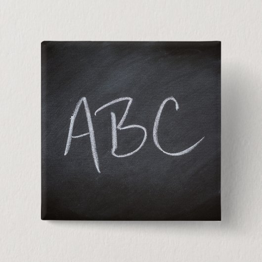 Retro Art Tafel-Tafel-Hintergrund ABCs Button (Vorderseite)