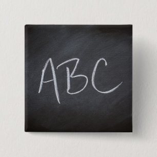 Retro Art Tafel-Tafel-Hintergrund ABCs Button