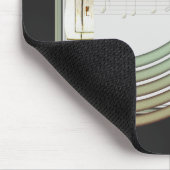 Retro Art Vintager Mic Mousepad (Ecke)