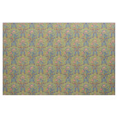 Retro Arts & Crafts Stil Vogel-in-Bäumen-Muster Stoff (Yard (91,4 cm))
