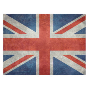 Retro Arttischdecke der BRITISCHEN britischen Tischdecke