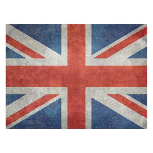 Retro Arttischdecke der BRITISCHEN britischen Tischdecke (Vorderseite (Horizontal))