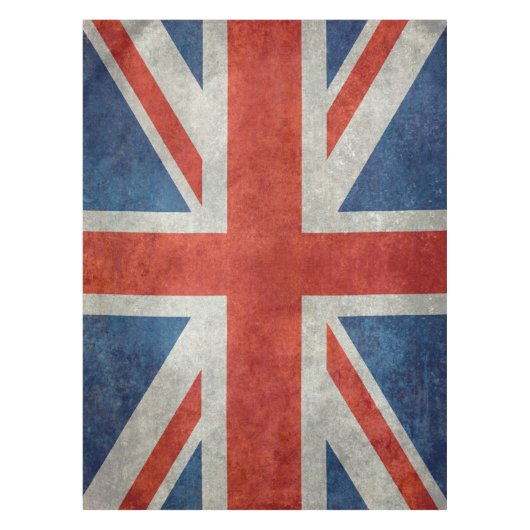 Retro Arttischdecke der BRITISCHEN britischen Tischdecke (Vorderseite)