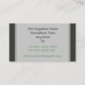 Retro ArtVintage Mic-Geschäfts-Karten Visitenkarte (Rückseite)