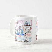 Retro Arzt Leben Vibes für Helden im Gesundheitswe Kaffeetasse (Vorderseite Links)