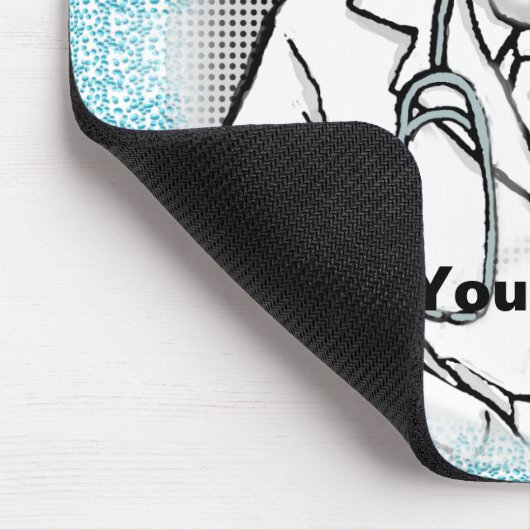 Retro-Arzt Mousepad (Ecke)