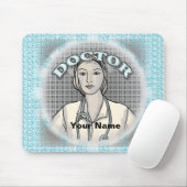 Retro-Ärztin Mousepad (Mit Mouse)