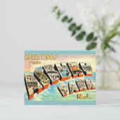 Retro Asbury Park NJ Postcard Postkarte (Stehend Vorderseite)