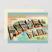 Retro Asbury Park NJ Postcard Postkarte (Vorne/Hinten)