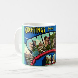 Retro Asheville NC Postcard Kaffeetasse