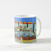 Retro-Ashtabula-Ohio-Gruß-Tasse Kaffeetasse (VorderseiteRechts)