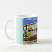 Retro-Ashtabula-Ohio-Gruß-Tasse Kaffeetasse (Links)