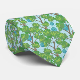 Retro Asian floral Garden Neck Tie Krawatte