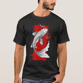 Retro Asian Koi Fish Traditionelle Japanisch T-Shirt