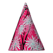 Retro asiatisches Blumenmuster. Partyhütchen (Rechts)