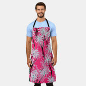 Retro asiatisches Blumenmuster. Schürze (Getragen)