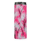 Retro asiatisches Blumenmuster. Thermosbecher (Rückseite)