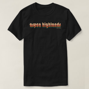 Retro Aspen Highlands Ski Abenteuer T-Shirt