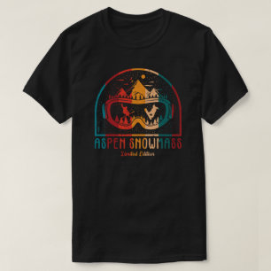 Retro Aspen Snowmesse Skiabenteuer Gewartet T-Shirt