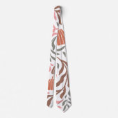 Retro-Äste Blätter Kürbis fallen Erntedank Krawatte (Rückseite)