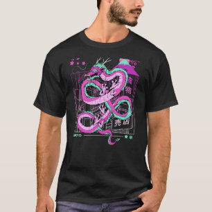 Retro-Ästhetik Japanischer Drache Tokio Ukiyo-Kuns T-Shirt