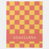 Retro-Ästhetik-Karton, kundenspezifisch gelbes Ora Fleecedecke (Vorderseite)