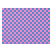 Retro Ästhetische Karton Muster Rosa und Blau Tischdecke (Vorderseite (Horizontal))