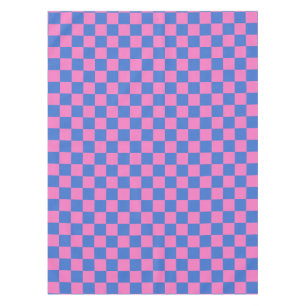 Retro Ästhetische Karton Muster Rosa und Blau Tischdecke