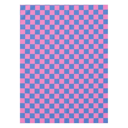Retro Ästhetische Karton Muster Rosa und Blau Tischdecke (Vorderseite)