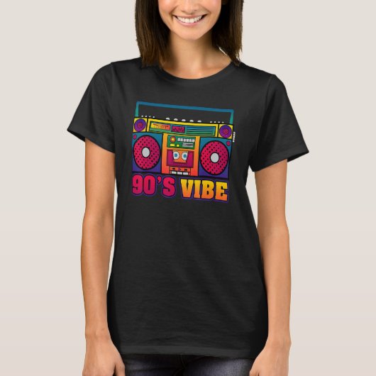 Retro ästhetische Kostüme Party Outfit 90er Vibe T-Shirt (Vorderseite)