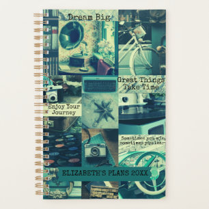 Retro ästhetische Moodboard Collage Custom Quotes Planer