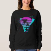 Retro Ästhetische Vaporwave Aighties Geometric Pal Sweatshirt (Vorderseite)