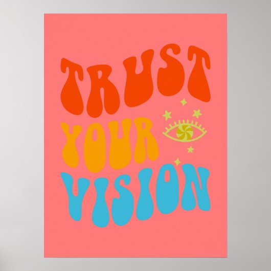 Retro ästhetische Wall Art for Girls, Tweens, Teen Poster (Vorne)