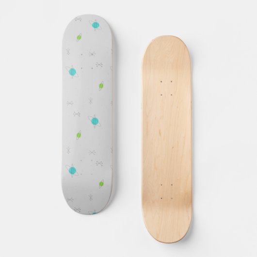 Retro Astro-Skateboard Skateboard (Vorderseite)