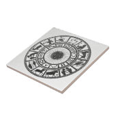 Retro-Astrologie - Tierkreisrad Fliese (Seite)