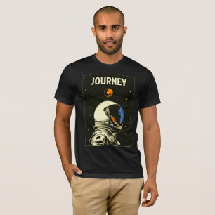 Retro Astronaut Journey T - Shirt - Entdecken Sie