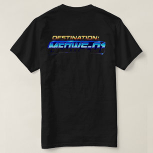 Retro Astronaut Katzen Monduntergang - Meows-01 Rü T-Shirt