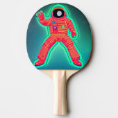 Retro Astronaut Ping Pong Paddle Tischtennis Schläger (Rückseite)