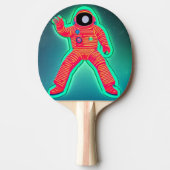 Retro Astronaut Ping Pong Paddle Tischtennis Schläger (Vorderseite)
