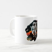 Retro Astronaut-Tasse Kaffeetasse (Vorderseite Links)