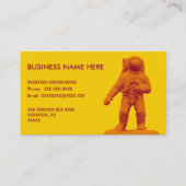 Retro Astronauten-Figürchen Visitenkarte (Vorderseite)
