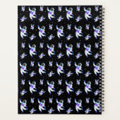 Retro-Astronauten schwimmen im Raumplaner Planer (Rückseite)