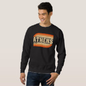 Retro Athens Griechenland Sweatshirt (Vorne ganz)