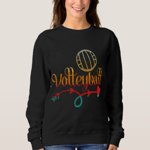 Retro Athletic Volleyball-Mannschaftssport Netz Sp Sweatshirt