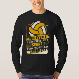 Retro Athletic Volleyball-Mannschaftssport Netz Sp T-Shirt