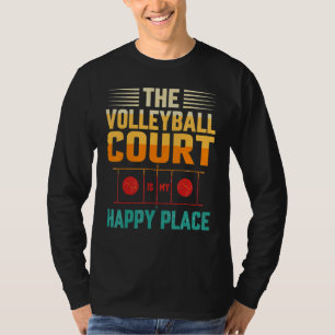 Retro Athletic Volleyball-Mannschaftssport Netz Sp T-Shirt