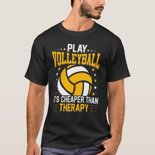 Retro Athletic Volleyball Team Sport Net Spike 20 T-Shirt (Vorderseite)