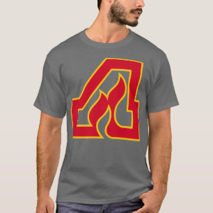 Retro Atlanta Hockey Flames Schwarz T-Shirt