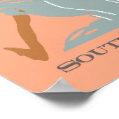 Retro Atlanta Reiseposter Poster (Ecke)